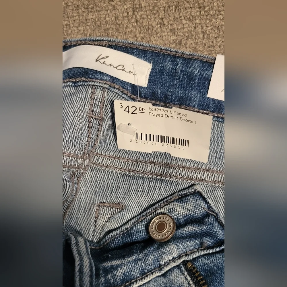 Women's Blue Denim Shorts - Picture 5 of 6